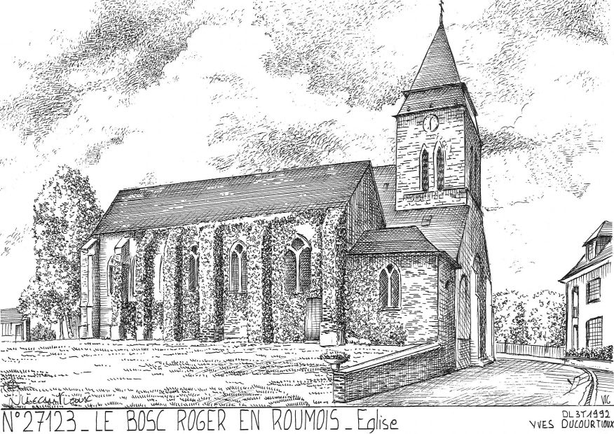 N 27123 - LE BOSC ROGER EN ROUMOIS - église